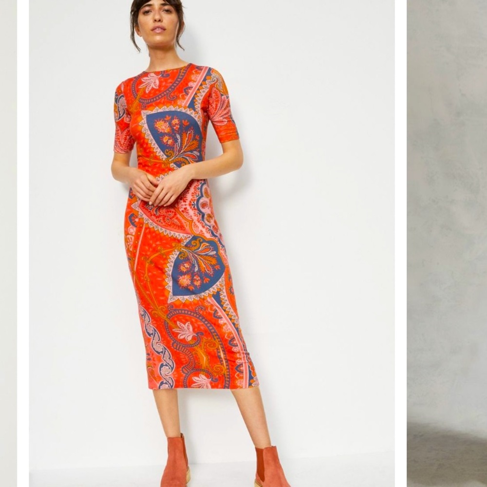 COPY - Anthropologie Farm Rio Giannina Midi Dress M